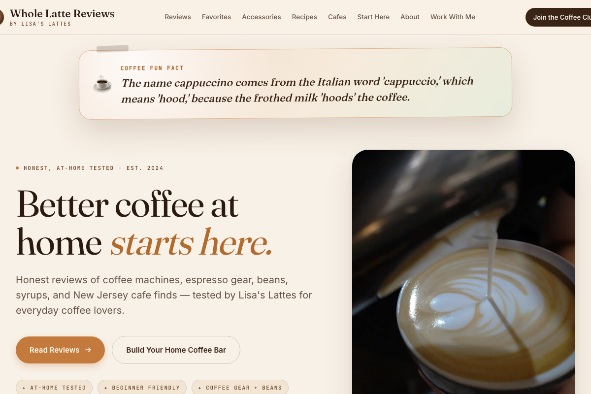 Whole Latte Reviews — Coffee Reviews & Recipes